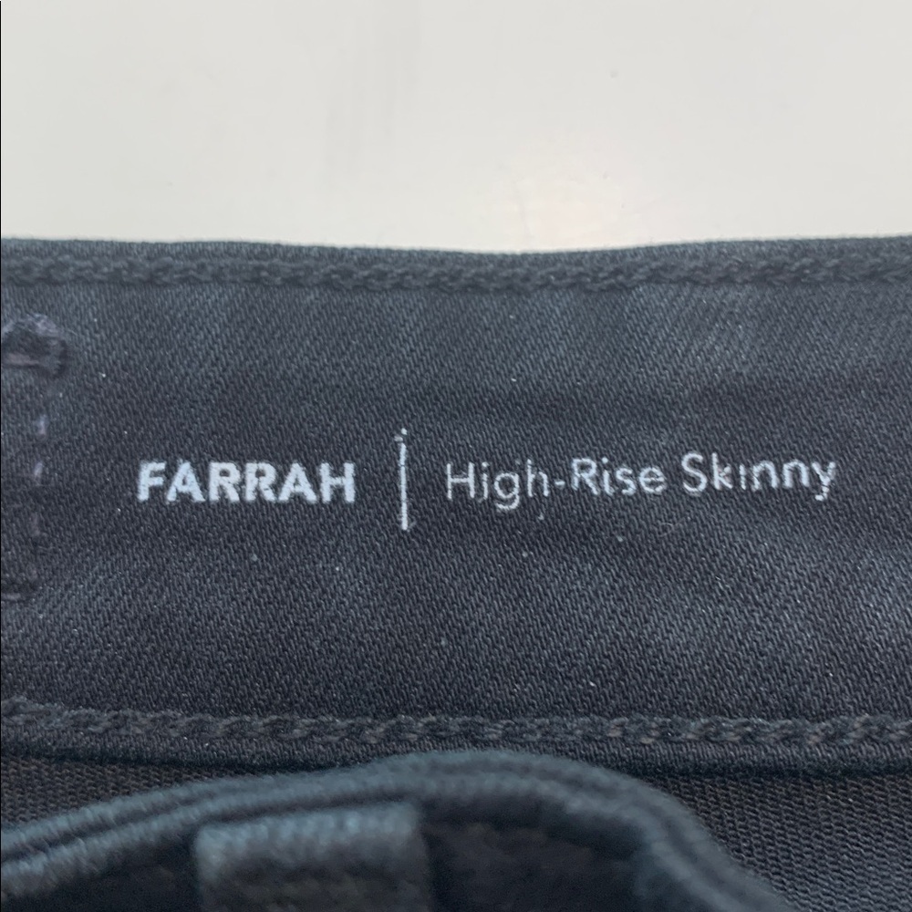 AG Farrah Highrise Skinny Black 26R - Picture 7 of 11